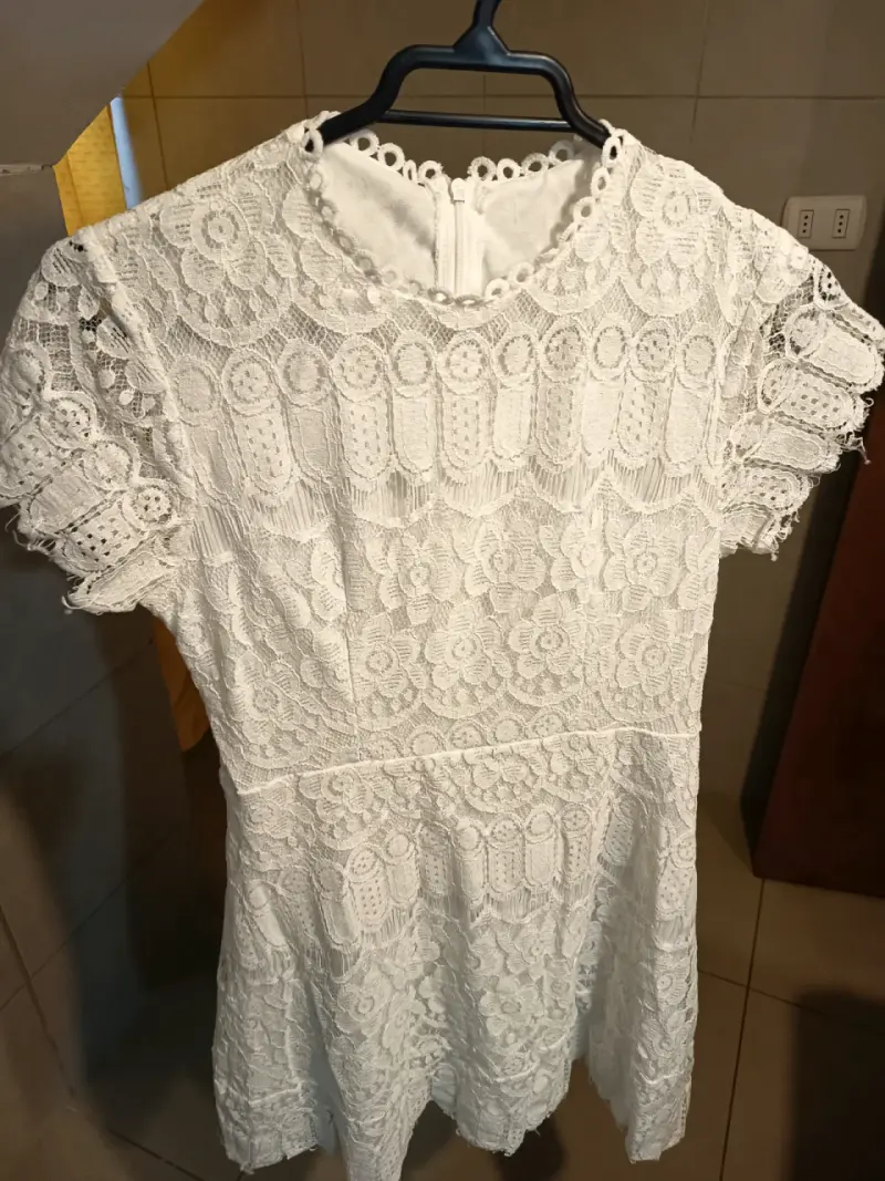 Vestido de encaje blanco - 2