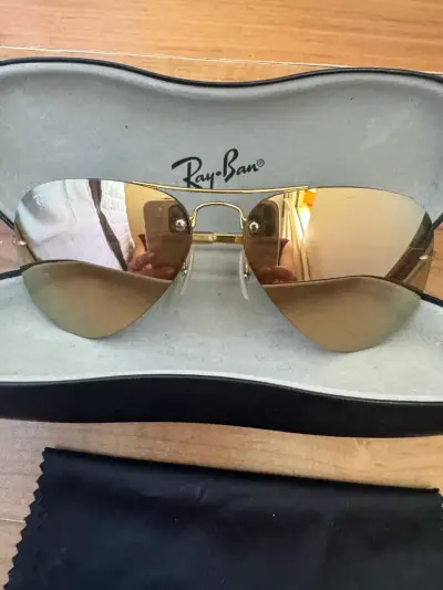 Gafas de Sol Ray-Ban Aviator Doradas - miniatura 1