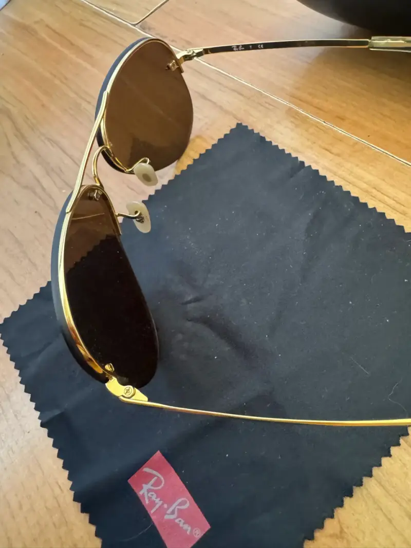 Gafas de Sol Ray-Ban Aviator Doradas - 4