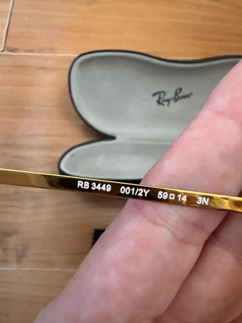 Gafas de Sol Ray-Ban Aviator Doradas - 6