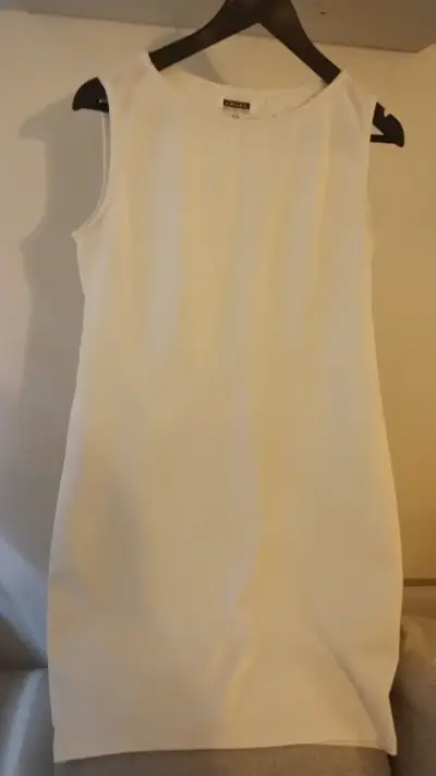 Vestido blanco sin mangas elegante tipo Jumper - miniatura 5