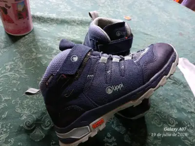 Botas de trekking para niños t.33Upp azul - miniatura 1