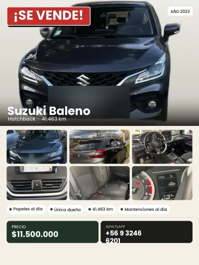 Suzuki Baleno Hatchback 2023 en excelente estado - miniatura 1