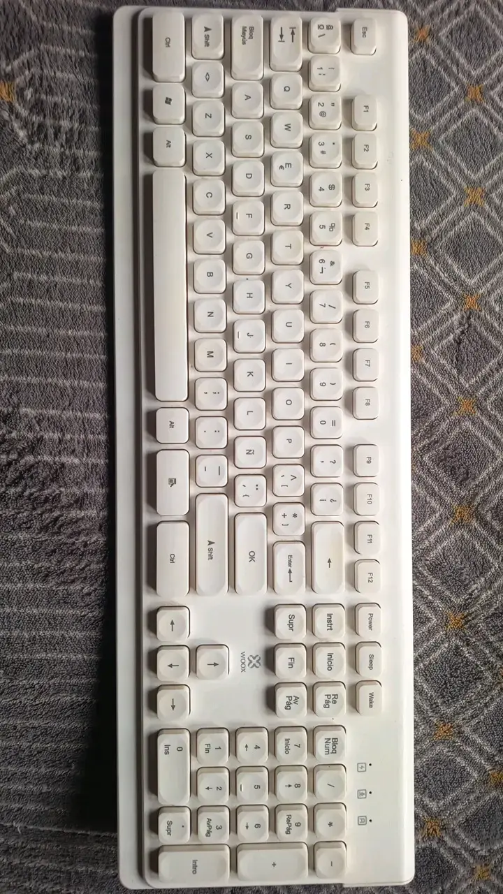 Teclado inalámbrico blanco compacto Woox - 1