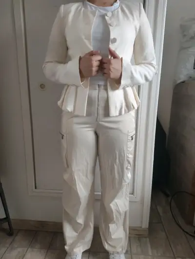 Blazer sin cuello zara - miniatura 1