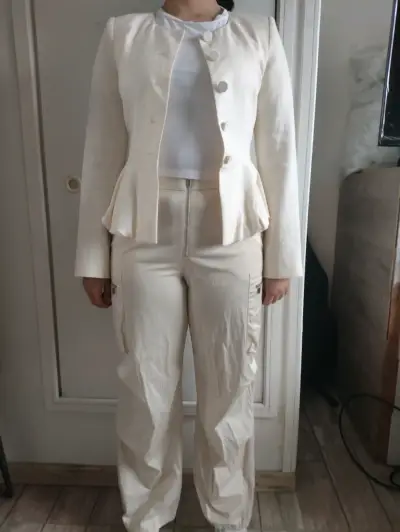 Blazer sin cuello zara - miniatura 2
