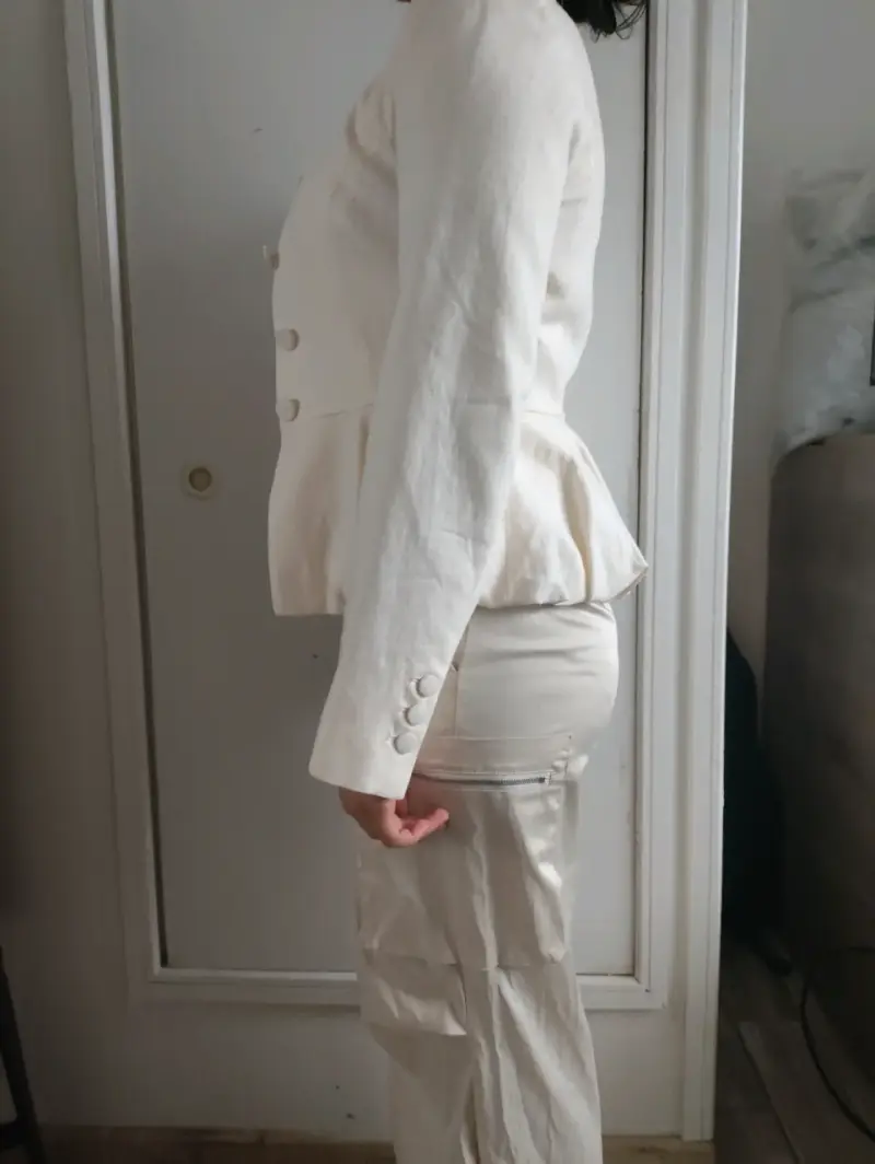 Blazer sin cuello zara - 4