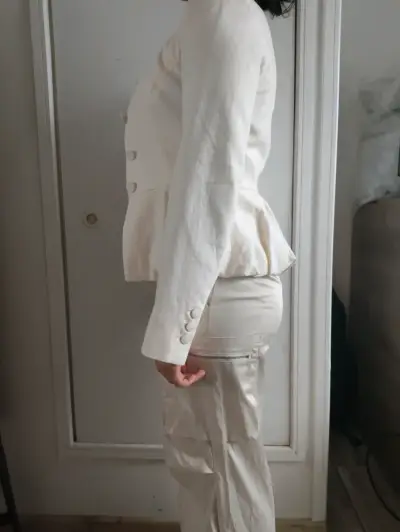 Blazer sin cuello zara - miniatura 4