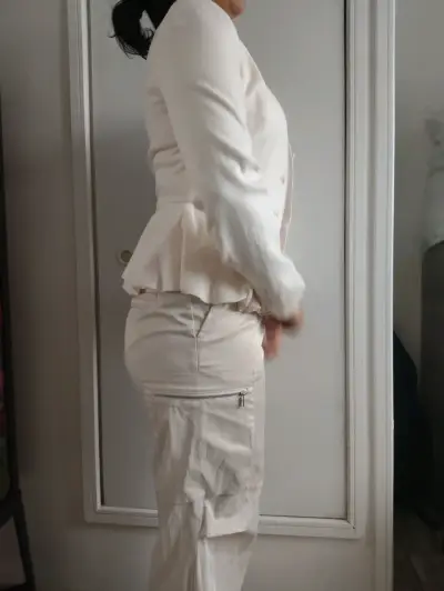 Blazer sin cuello zara - miniatura 5