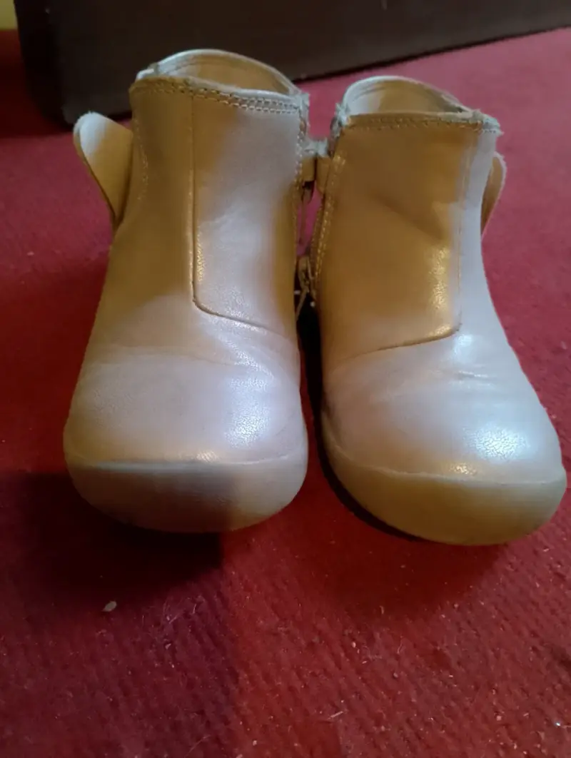 Botines de cuero beige para niños - 2