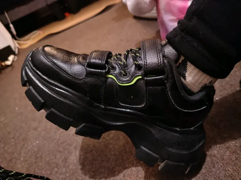Zapatillas negras con plataforma - 1