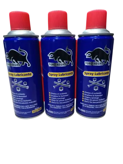 Pack 3 Spray Lubricante Multiuso Toro Negro 400ml - miniatura 1