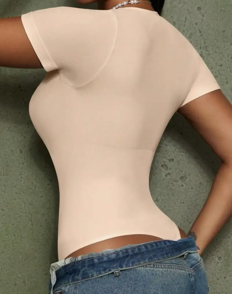 Body de mujer color beige elegante S-M-L-XL - 2