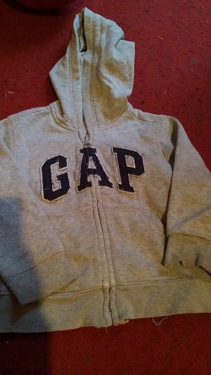 Polerón con capucha gris GAP para niños
