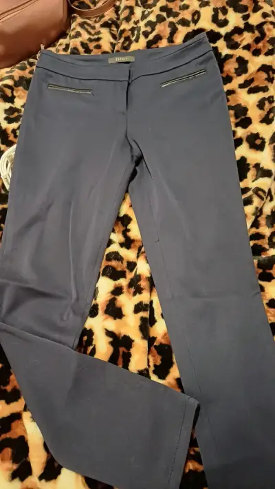 Pantalones de mujer azul oscuro - miniatura 3