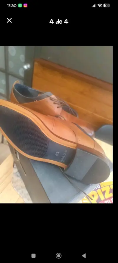 Zapatos de vestir marrones talla 43 - miniatura 1