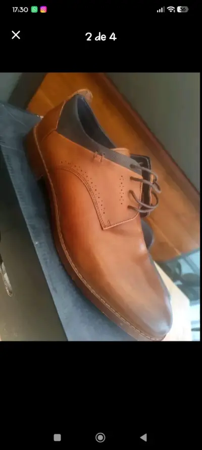 Zapatos de vestir marrones talla 43 - miniatura 2