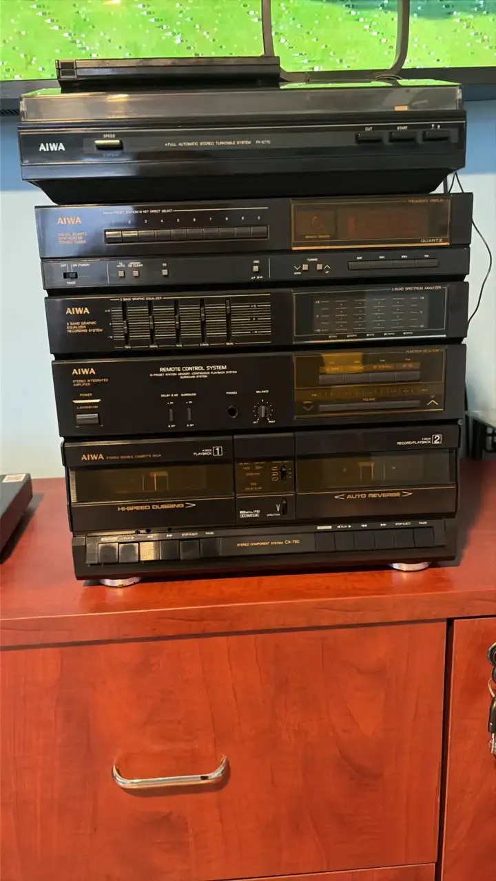 Sistema de sonido Aiwa vintage completo - 1