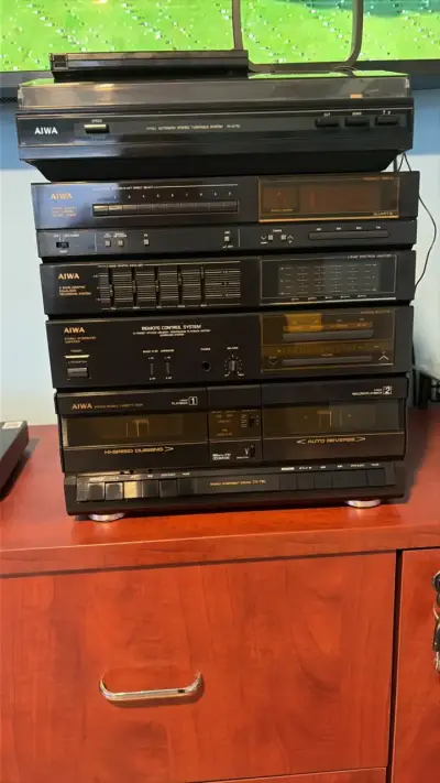 Sistema de sonido Aiwa vintage completo - miniatura 1