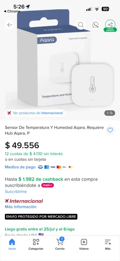 Sensor de Movimiento Aqara Inteligente - miniatura 2