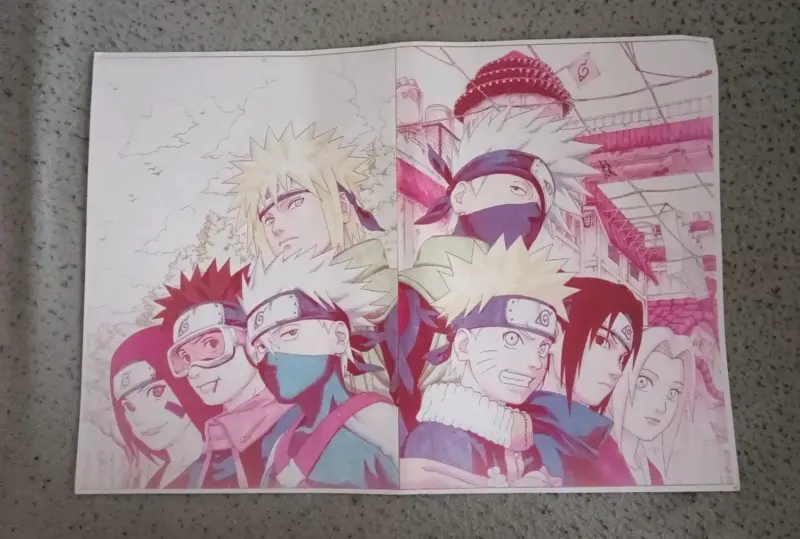Póster de personajes de Naruto Shippuden