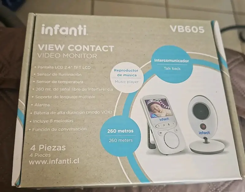 Monitor de Video para Bebé Infanti VB605 con Pantalla LCD