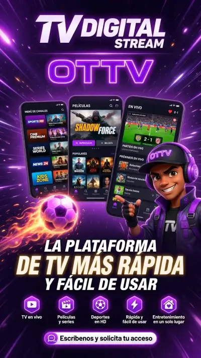 Plataforma de Streaming Digital TV OTTV - miniatura 1
