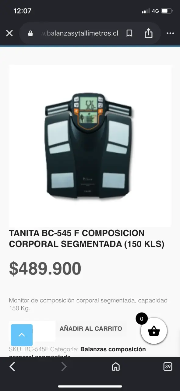 Báscula de Composición Corporal Segmental FitScan - 4