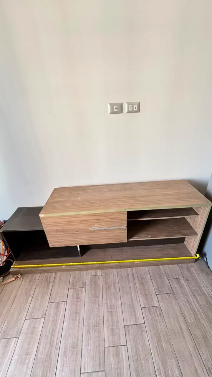 Cama 1 plaza + colchon espuma+ refrigerador y rack - 4