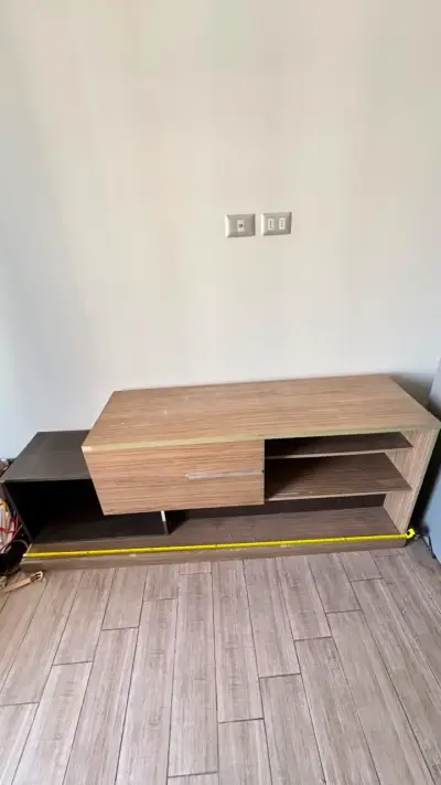 Cama 1 plaza + colchon espuma+ refrigerador y rack - miniatura 4