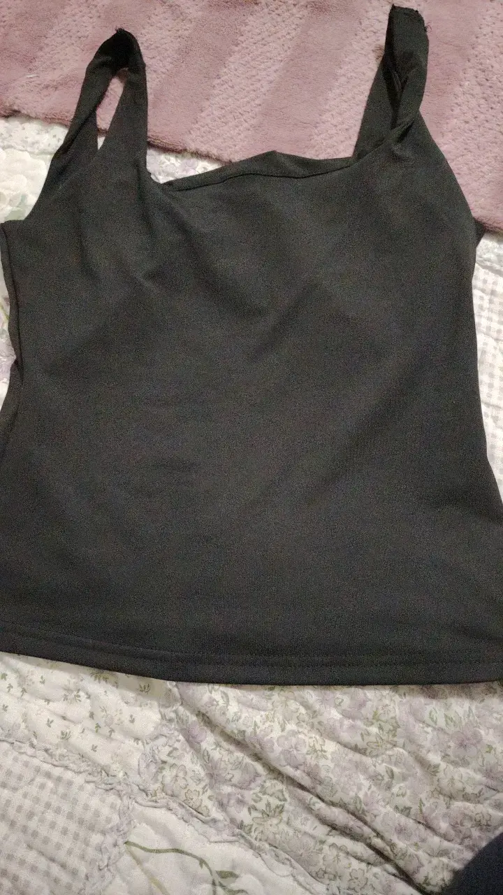 Top de tirantes negro para mujer - 1