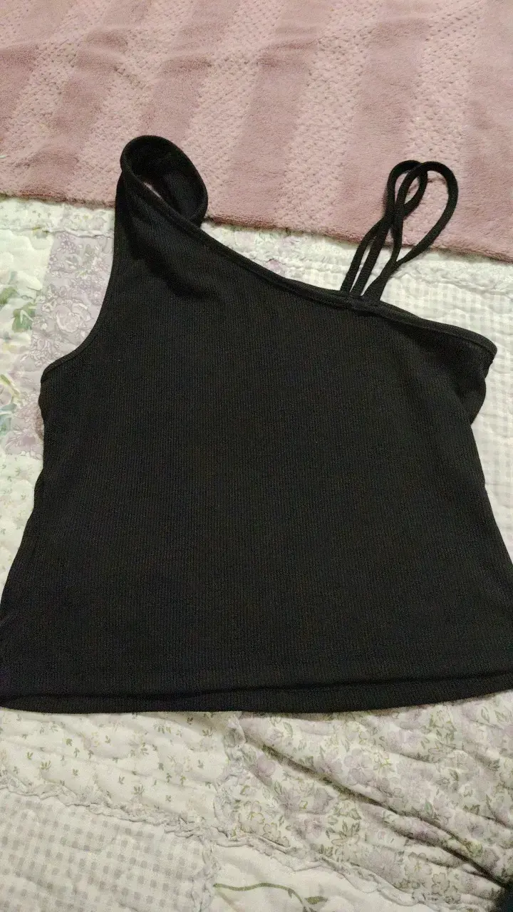 Top de tirantes negro para mujer - 2