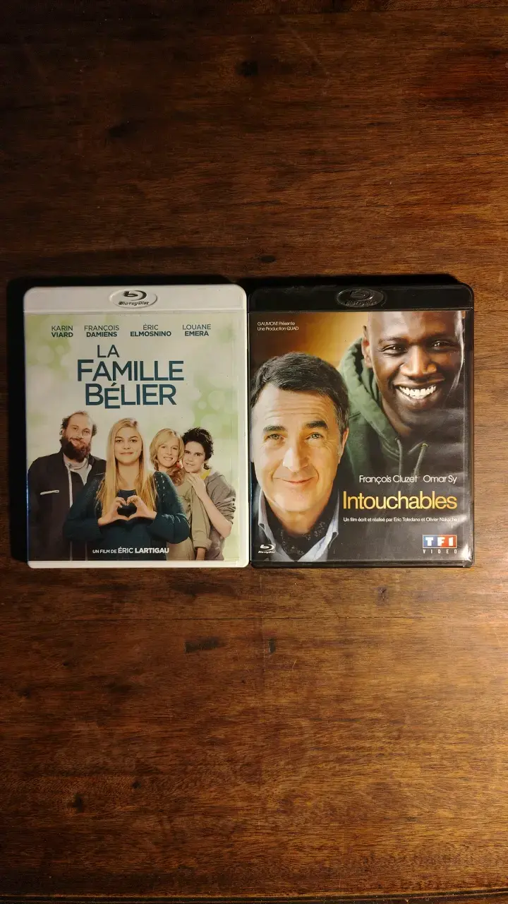 Películas Blu-ray La Famille Bélier e Intouchables - 1