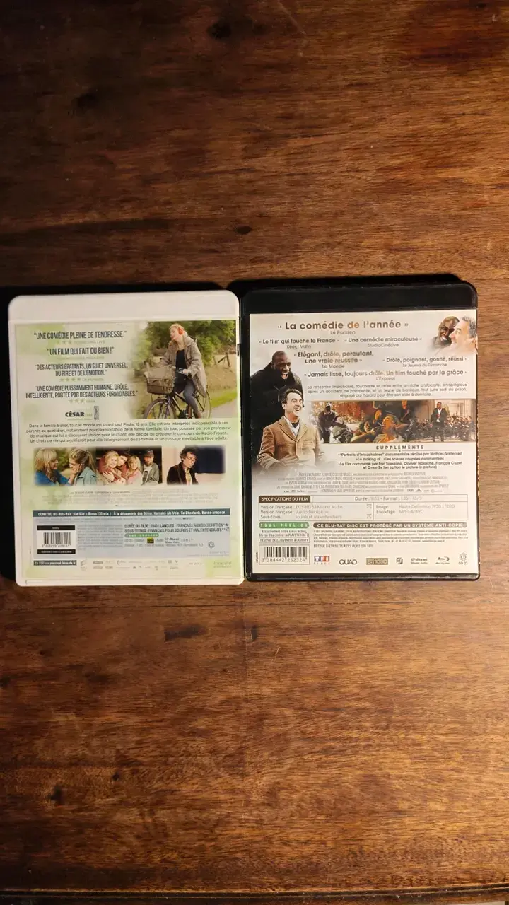 Películas Blu-ray La Famille Bélier e Intouchables - 2