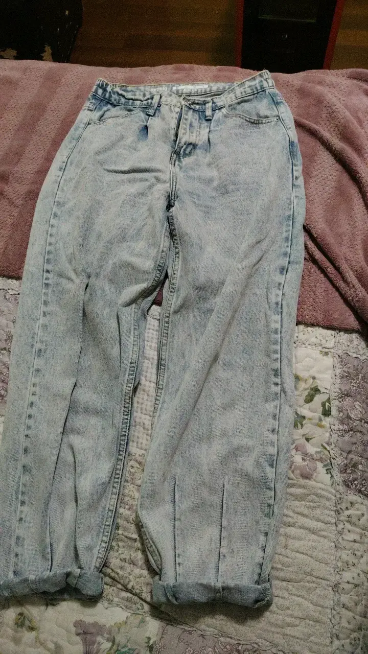 Jeans de mezclilla azul claro para mujer