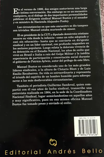 Libro 'Conversaciones con Manuel Bustos' de Alejandro Foxley - miniatura 2