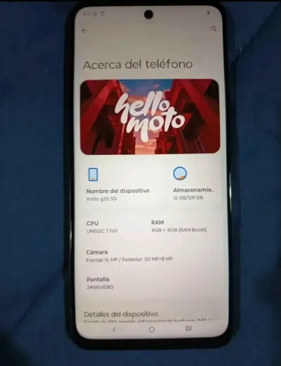 Motorola verde G35  con doble cámara - miniatura 3