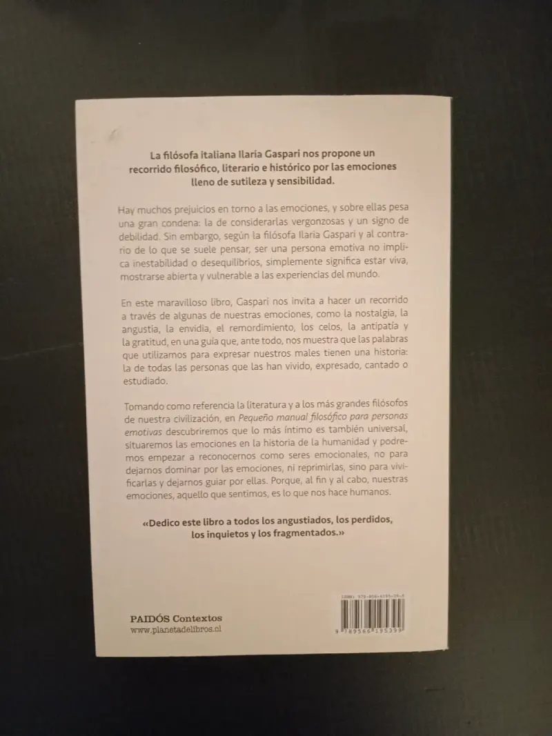 Pequeño Manual Filosófico para Personas Emotivas de Ilaria Gaspari - 2