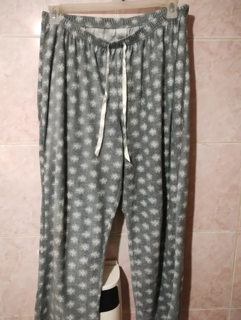 Pijama de invierno gris con estampado - 3