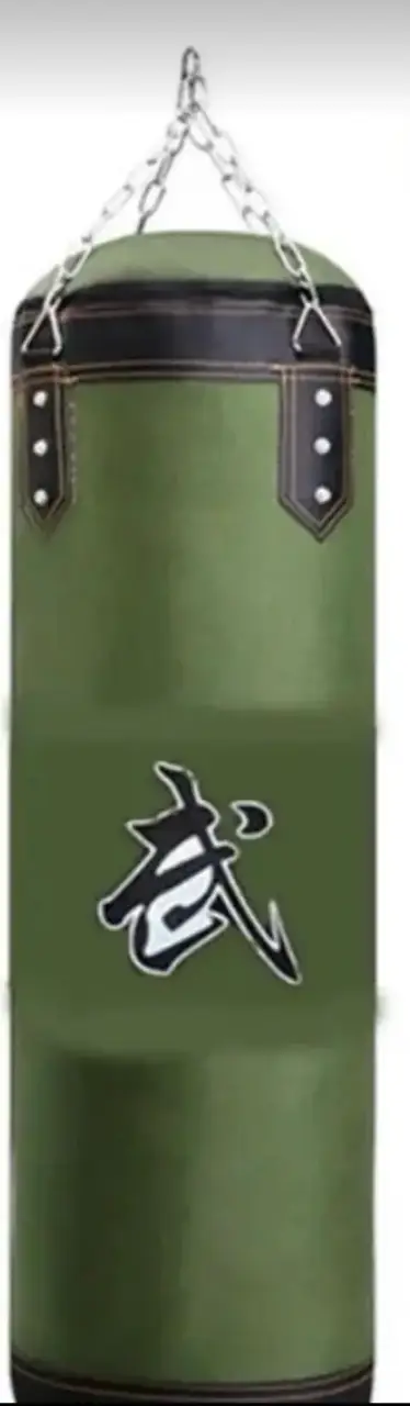 Saco de boxeo verde con cadena - miniatura 2