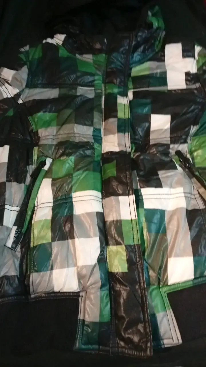 Chaqueta acolchada de cuadros para hombre - 1