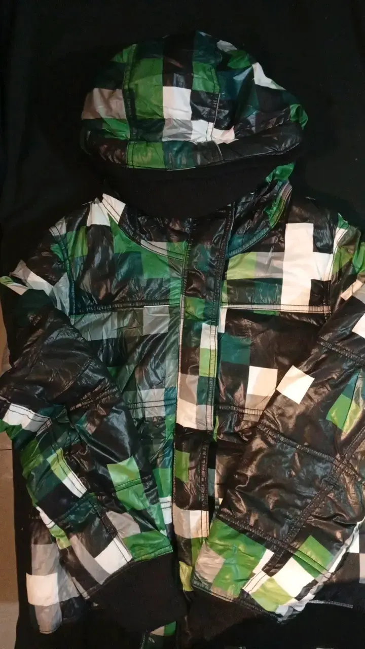 Chaqueta acolchada de cuadros para hombre - 2