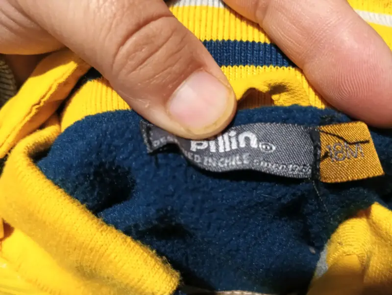 Chaqueta amarilla para niño con capucha - 2