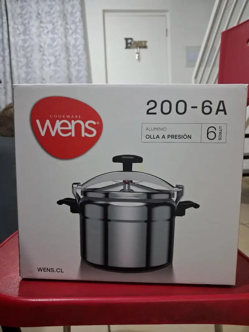 Olla a presión Wens 6 litros de aluminio - 1