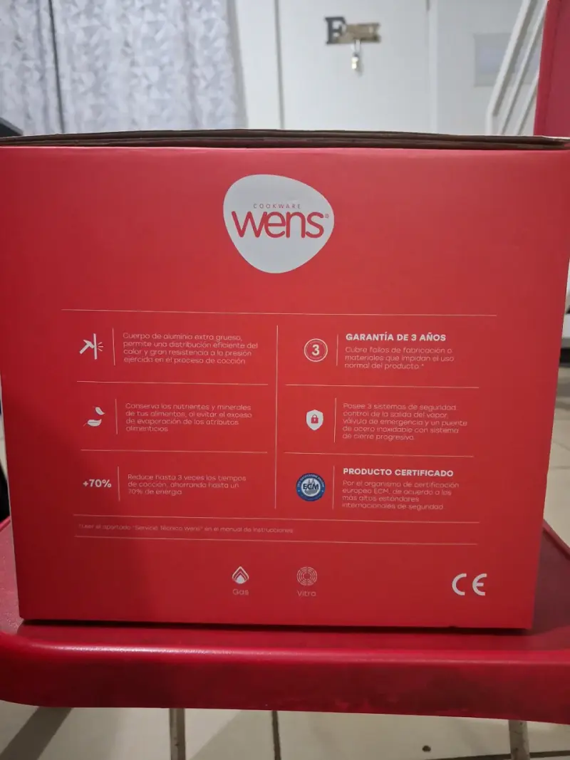 Olla a presión Wens 6 litros de aluminio - 3