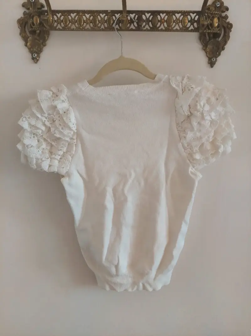 Polera blanca Zara - 2