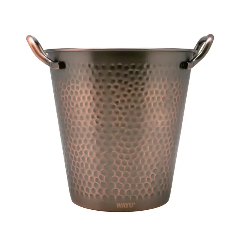 Balde de Cobre Martillado Wayu para Enfriar Bebidas - 1