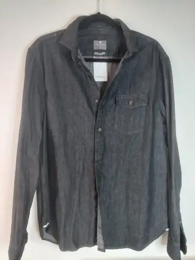 Camisa de mezclilla gris Wolf&Hank - miniatura 1