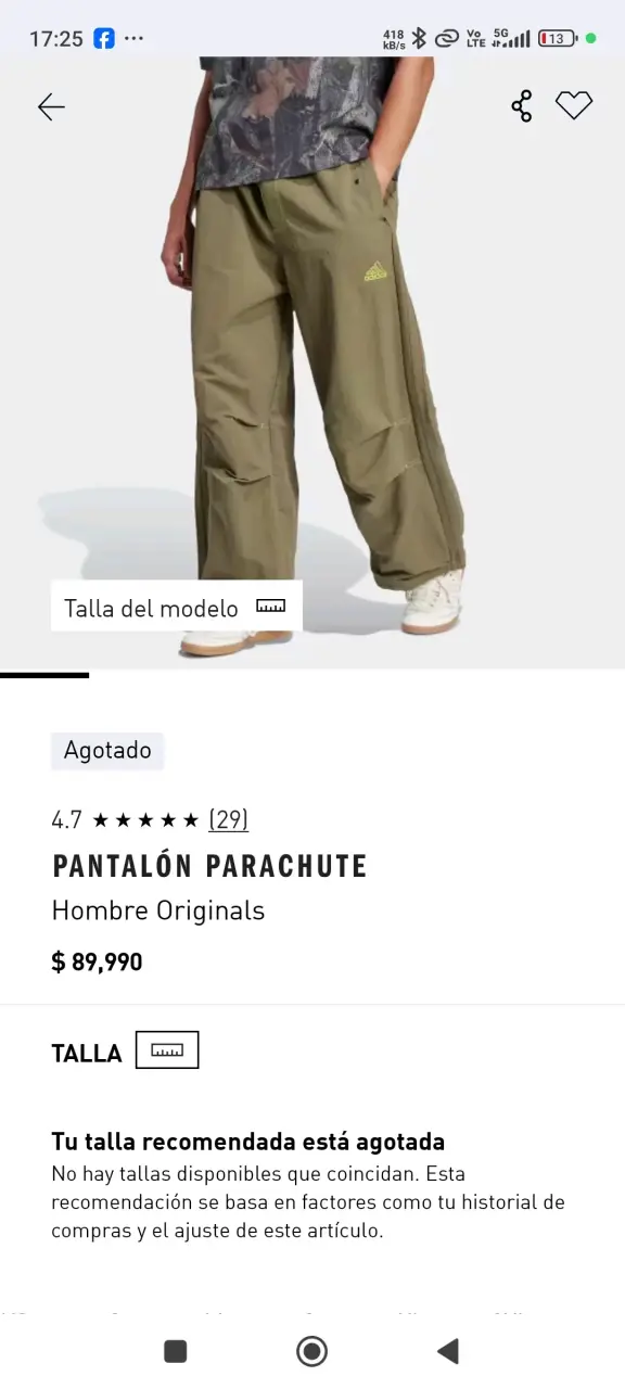 Pantalones cargo verdes Adidas para hombre - 2