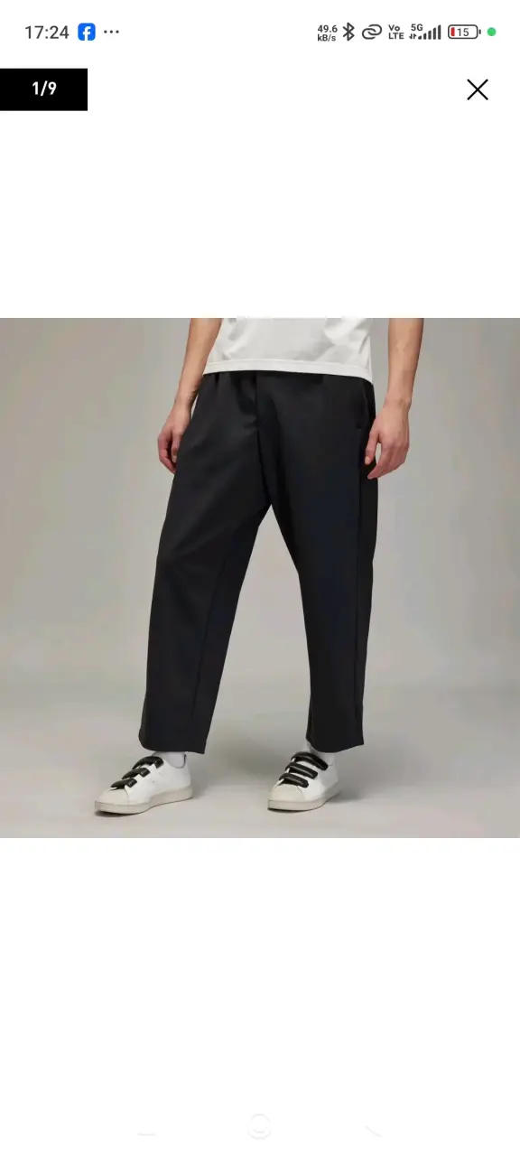 Pantalones negros casuales para hombre - 1